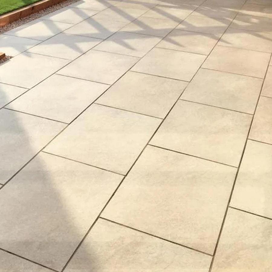 beige ivoryporcelain paving